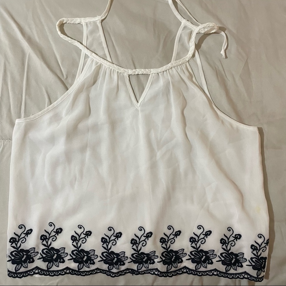 White summer top
